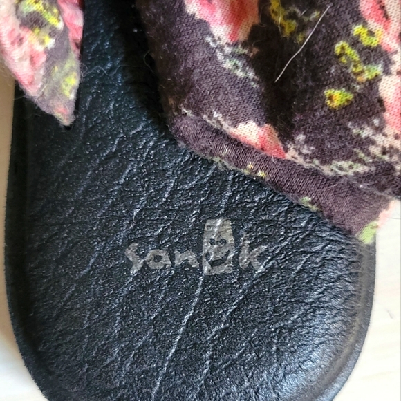 Sanuk Floral Print Yoga Sling Sandals Sz 8 - Picture 3 of 8